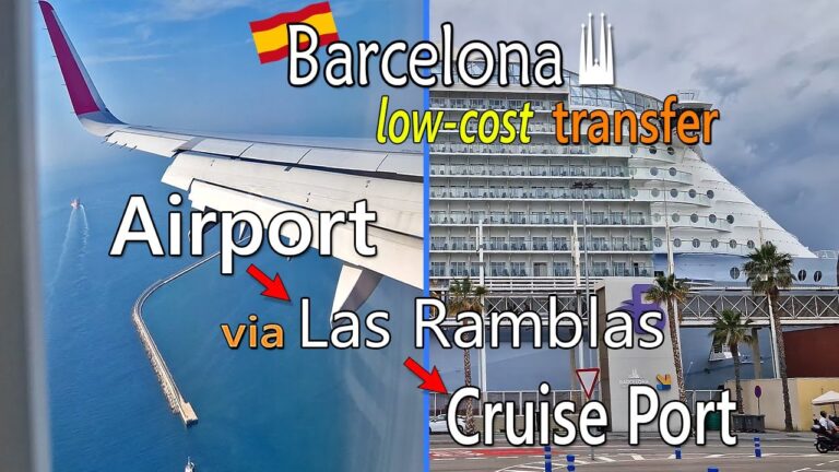 #Barcelona Airport to Cruise Port via downtown | the affordable way #cruise #cruisetravelvideos